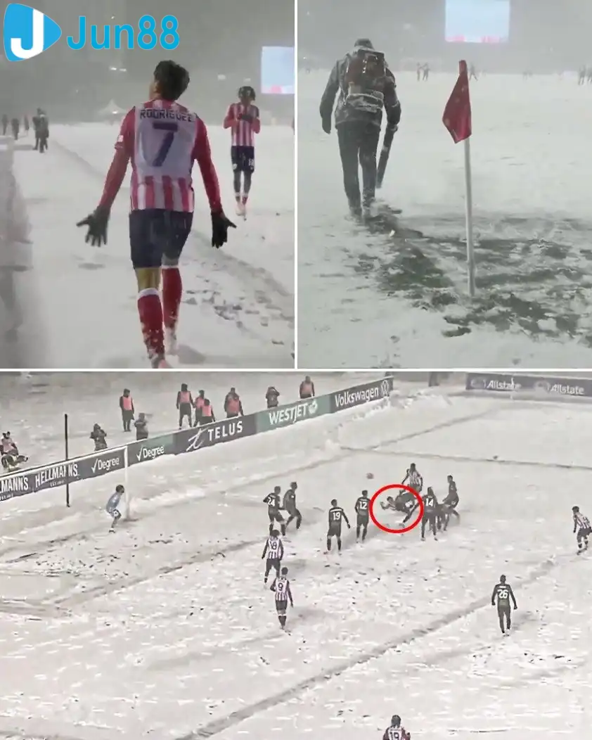 Siêu phẩm xe đạp chổng ngược của Rodriquez. (Ảnh: ESPN)